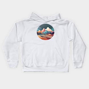 Abstract Vista Symphony: Artistic Explorations of Landscapes (230) Kids Hoodie